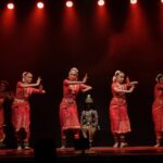 Vandya Mahesh performs Panchavaktram at Ravindra Bharati, Hyderabad.