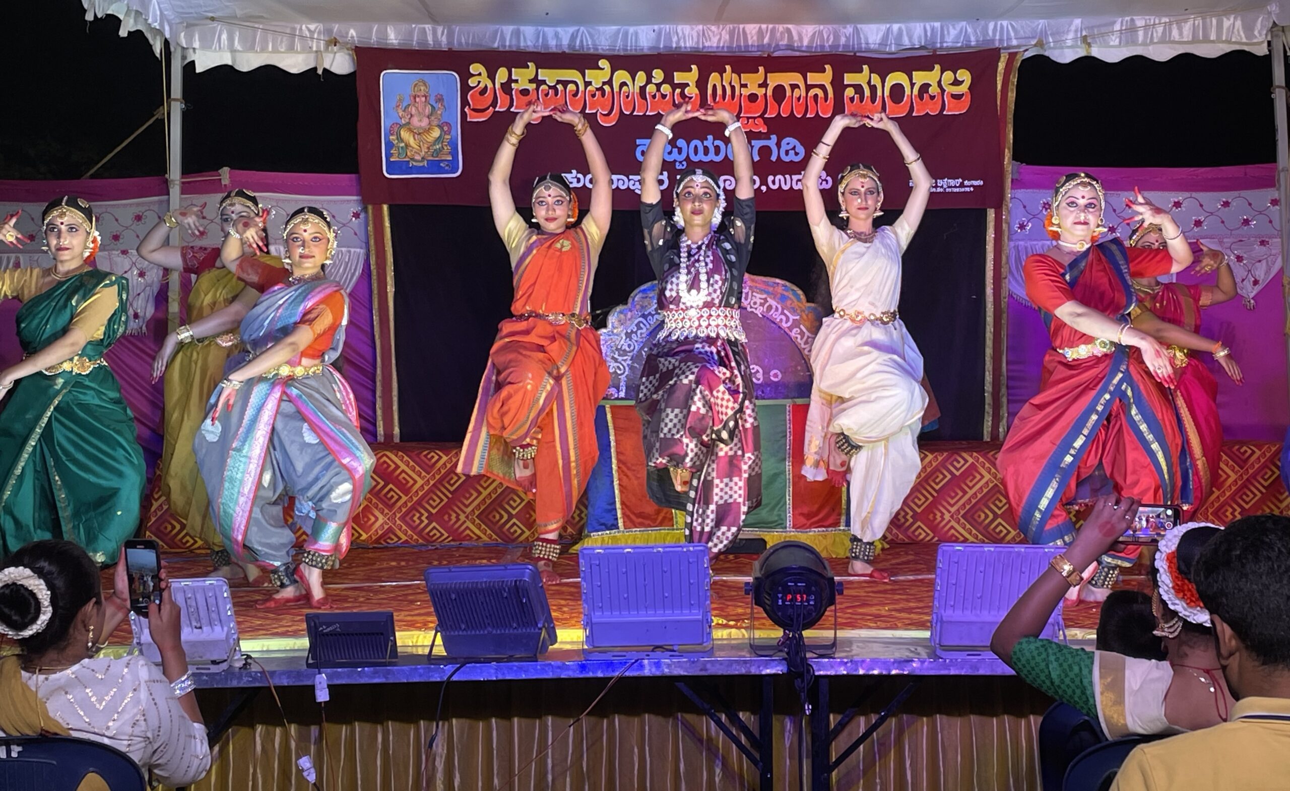 Vandya Mahesh performs Navadurga as a part of Aikyam Dance Company at Banaswadi.