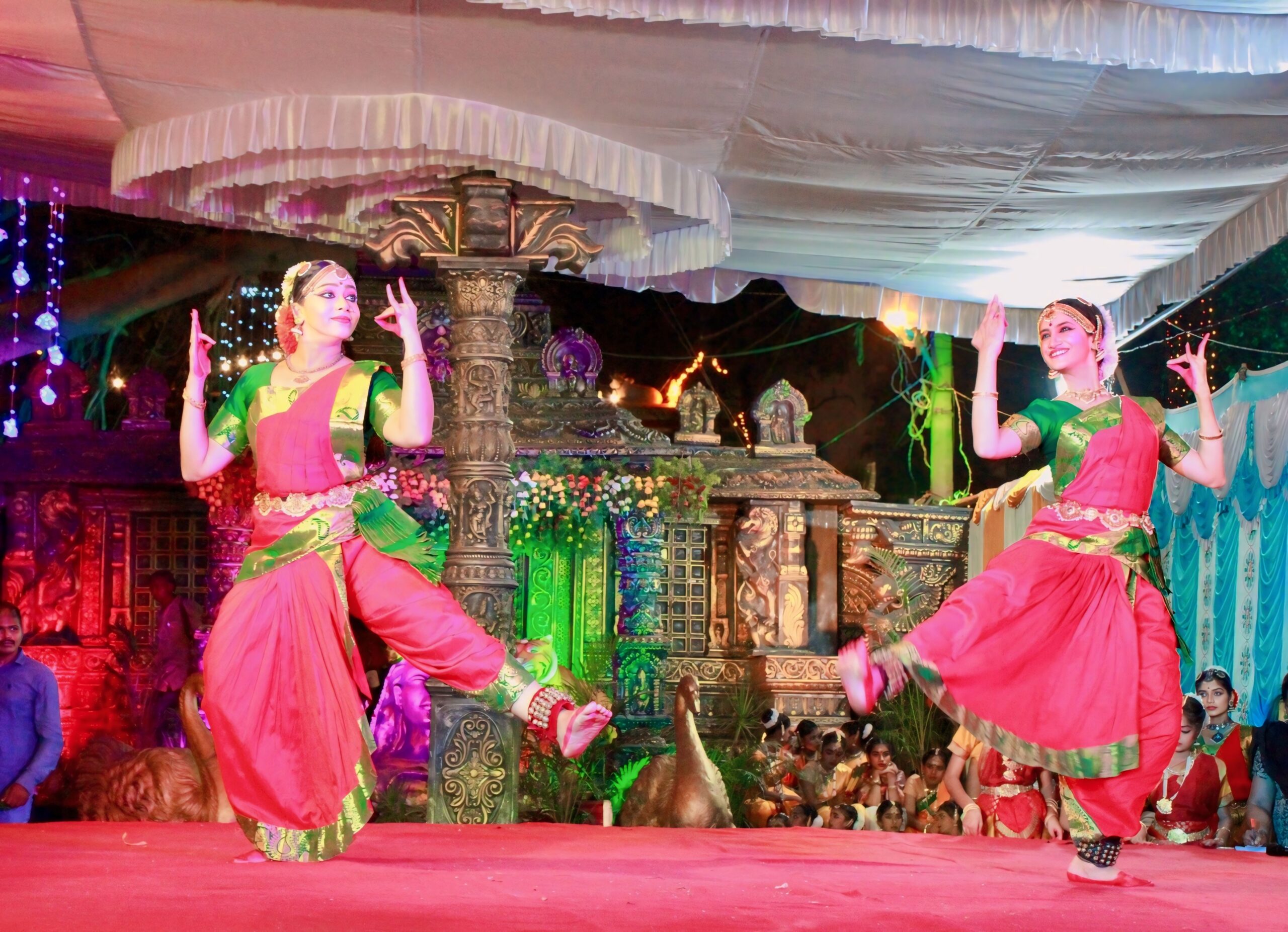 Vandya Mahesh performing at the Shivaratri Programme at Chamarajpet, Bangalore on 9th March 2024